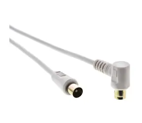 Kabel koncentryczny antenowy Sencor SAV 169-025W MF 90° 2,5m
