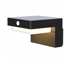 Solight WO7201 Kinkiet solarny LED Palermo czarny / 5W / 400lm / 3000K