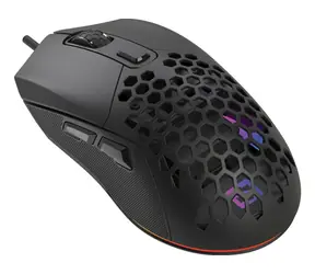 Sandberg FlexCover 6D czarny / Mysz gamingowa / optyczna / 12800 DPI / LED / 6 przycisków / USB
