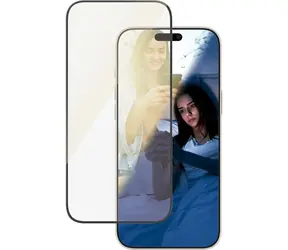 Szkło hartowane PanzerGlass UWF Eyecare z aplikatorem do Apple iPhone 16 Pro Max w kolorze czarnym