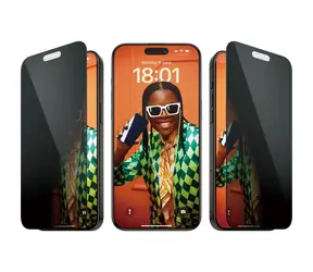 PanzerGlass Szkło hartowane UWF Privacy z aplikatorem do Apple iPhone 15 Pro Max w kolorze czarnym
