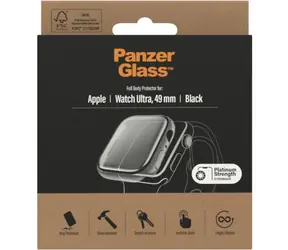 Szkło hartowane PanzerGlass Full Body AB do zegarka Apple Watch Ultra 49 mm w kolorze czarnym