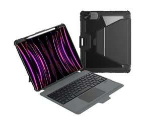 Etui z klawiaturą Nillkin Bumper Link (wersja podświetlana) do iPada Pro 13 2024, czarne
