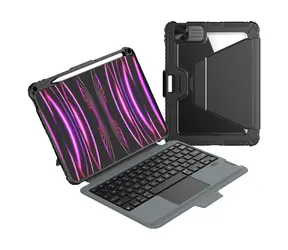 Etui z klawiaturą Nillkin Bumper Link (wersja podświetlana) do iPada Pro 11 2024, czarne