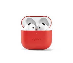 Epico Silikonowe etui do Apple AirPods 4/4 (ANC) czerwone