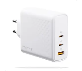 VOLTME Revo 140 PD3.1 CCA 140W biały / GaN / 140W / 2x USB-C / 1x USB-A