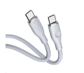 Kabel VOLTME Powerlink Moss Series CTC USB-C(M) 3A/60W 1m szary / 2x USB-C(M)