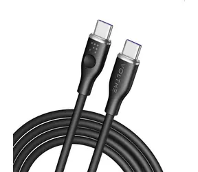 Kabel VOLTME Powerlink Moss Series CTC USB-C(M) 5A/100W 1,8m czarny / 2x USB-C(M)