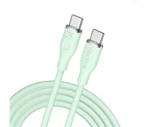 Kabel VOLTME Powerlink Moss Series CTC USB-C(M) 5A/100W 1,8m zielony / 2x USB-C(M)