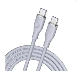 Kabel VOLTME Powerlink Moss Series CTC USB-C(M) 5A/100W 1,8 m szary / 2x USB-C(M)
