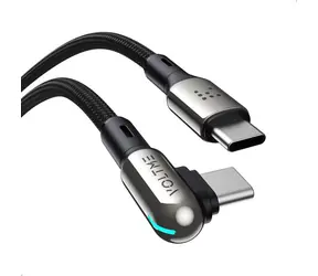 Kabel VOLTME Powerlink Stark Series CTC USB-C(M) 3A/60W 1,2m czarny / 2x USB-C(M)