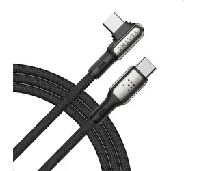 Kabel VOLTME Powerlink Stark Series CTC USB-C(M) 5A/100W 2m czarny / 2x USB-C(M)