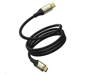 Kabel VOLTME Powerlink Utron Series CTC USB-C(M) 5A/240W 2m czarny / 2x USB-C(M)