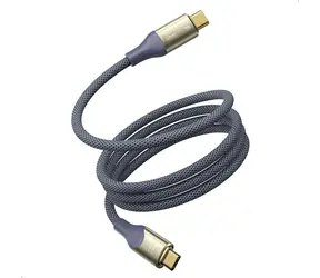 Kabel VOLTME Powerlink Utron Series CTC USB-C(M) 5A/240W 2m niebieski / 2x USB-C(M)