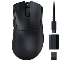 Razer DeathAdder V3 HyperSpeed czarna / bezprzewodowa mysz do gier / 26000 DPI / 8 przycisków / USB-C / 2,4 GHz