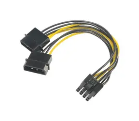 Akasa - 4-pinowy adapter Molex na 6+2-pin PCIe