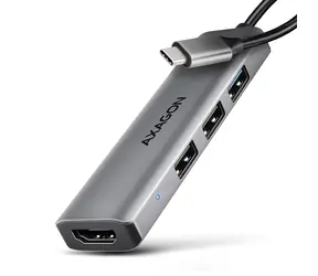 Axagon HMC-H3A, koncentrator USB 5Gbps, 3x USB-A, HDMI 4k/30Hz, kabel USB-C 15cm