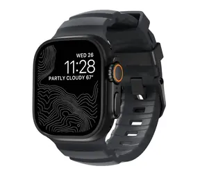 Pasek Nomad Rocky Point Band do Apple Watch 49/46/45/44/42mm czarny/burzowy
