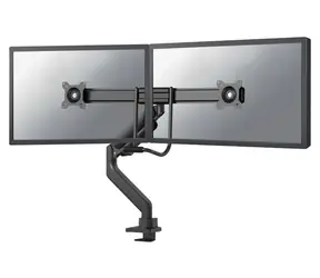 Neomounts DS75-450BL2 czarny / Uchwyt ekspozycyjny na stół / 17-32" / obejma + przelotka / VESA 100x100 / obciążenie 2x8kg 