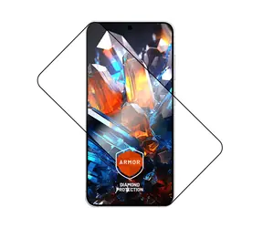 FIXED Ultra wytrzymały Armor ze szkła hartowanego z aplikatorem przeciwkurzowym i warstwą AR do Samsung Galaxy S25 czarny