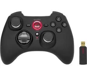 Gamepad RAIT - Bezprzewodowy czarny / bezprzewodowy gamepad / na PC, PS3 i Switch / wibracje / 2,4 GHz 