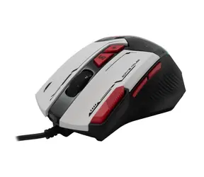 Baracuda Manta Gaming Mouse / Gaming Mouse / Optyczna / 8D / 12800 dpi / 1,5 m / USB / 81 g / biała