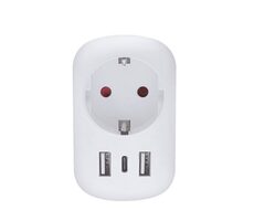 Solight PA03UK Adapter podróżny UK USB A+C do użytku w Wielkiej Brytanii / typ G