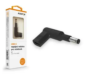 Zasilacz USB-C Aligator 4,8 x 1,7 mm (przedłużony) do laptopów Asus/ Compaq/ HP
