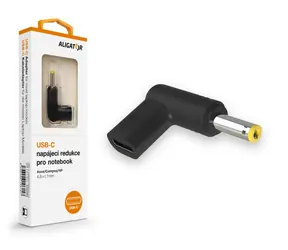 Zasilacz USB-C Aligator 4,8 x 1,7 mm do laptopów Asus/ Compaq/ HP