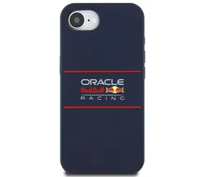 Red Bull Silikonowa pozioma osłona MagSafe z Logo dla iPhone'a 16e niebieska