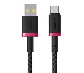 Baseus Dura (P10377802U01-01) Szybki kabel do ładowania USB-A/USB-C 60W 1m czerwono-czarny