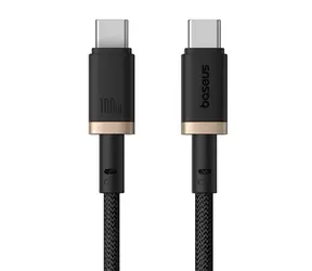 Baseus Dura (P10377803U01-02) Szybki kabel do ładowania USB-C/USB-C 100W 2m czarno-złoty