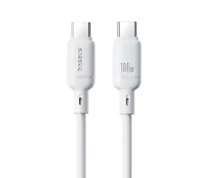 Baseus Silky (P10377704213-00) Szybki kabel do ładowania USB-C/USB-C 100W 1m biały