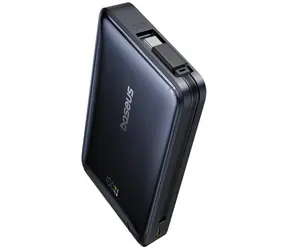 Baseus PicoGo Qi2 z kablem USB-C 10000mAh 45W czarny / Powerbank / USB-C / Qi2 / Magsafe