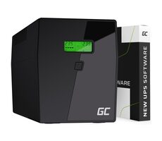 Zielona komórka 1500VA | 900W / Zasilacz zapasowy / 2-6ms / 2 x 12V/9Ah / 4X Schuko