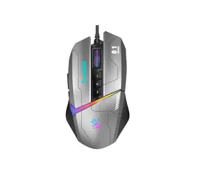 A4Tech Bloody Mouse W60 Max Activated szara / Mysz gamingowa / 12000DPI / 8 przycisków / USB / 1,8 m