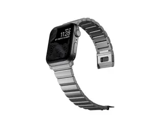 Pasek Nomad Titanium Band do Apple Watch 42/44/45/46/49 mm srebrny