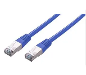 Kabel patchcord C-tech Cat5e FTP 0,25 m niebieski