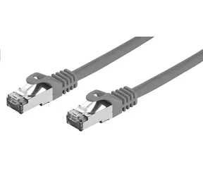 Kabel krosowy C-tech Cat7 S/FTP 0,25 m szary