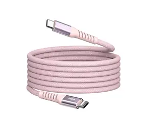 Kabel Verbatim 31853 Magnetic 60 W USB-C 1,2 m różowy / USB-C(M) / USB-C(M) / 100 W / PD i QC 3.0