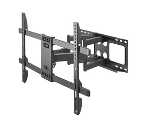 Brateck LPA69-466 czarny / Wytrzymały regulowany uchwyt ścienny do telewizora 37"-80" / rozszerzalny / nośność 60 kg