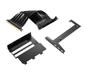 Kit kątowy Sharkoon 4.0 czarny / Riser PCIe 4-slot / PCIe 4.0 x16 / kabel 175 mm