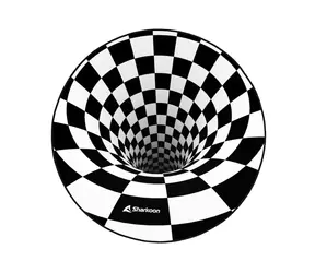 Sharkoon SKILLER SFM12 3D Vortex czarno-biały / poduszka na krzesło / 120cm 