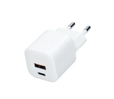 Solight DC77 / szybka ładowarka / USB-C + USB-A / 20W / szybka ładowarka PD