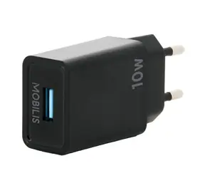 Ładowarka Mobilis 10,5W czarna / 1x USB-A 