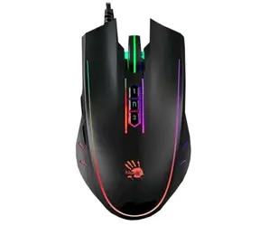 A4Tech BLOODY P81S Aktywowana czarna / mysz gamingowa / 8000DPI / RGB / USB-A / 7 przycisków / kabel 1,8 m