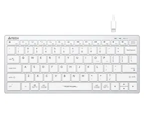 A4Tech FBX51 biały / Klawiatura o niskim profilu / Układ CZ / USB-A