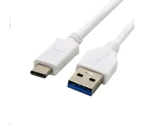 Kabel C-tech USB-C 2 m biały / USB 2.0 A (M) - USB-C (M)