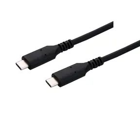 Kabel C-tech USB-C 1 m czarny / USB-C (M) - USB-C (M)