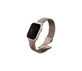 Pasek UNIQ Dante PRO do Apple Watch 42 & 41 & 40 mm - METALLIC ROSE (różowy)
